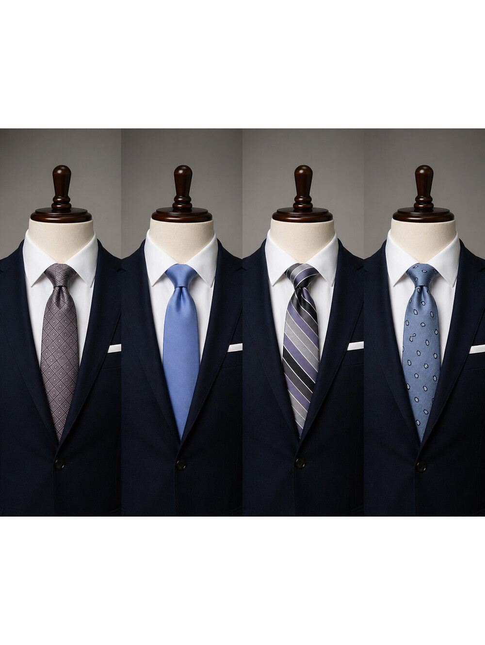 Calvin Klein Men's Tie Set of 4 - Assorted Patterns and Colors